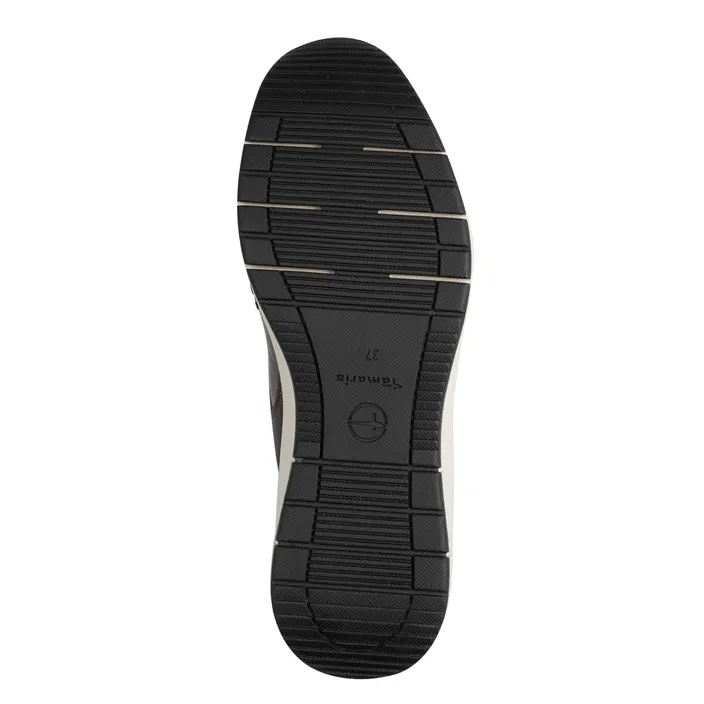 Tamaris Sneakers Black Leather-Textile