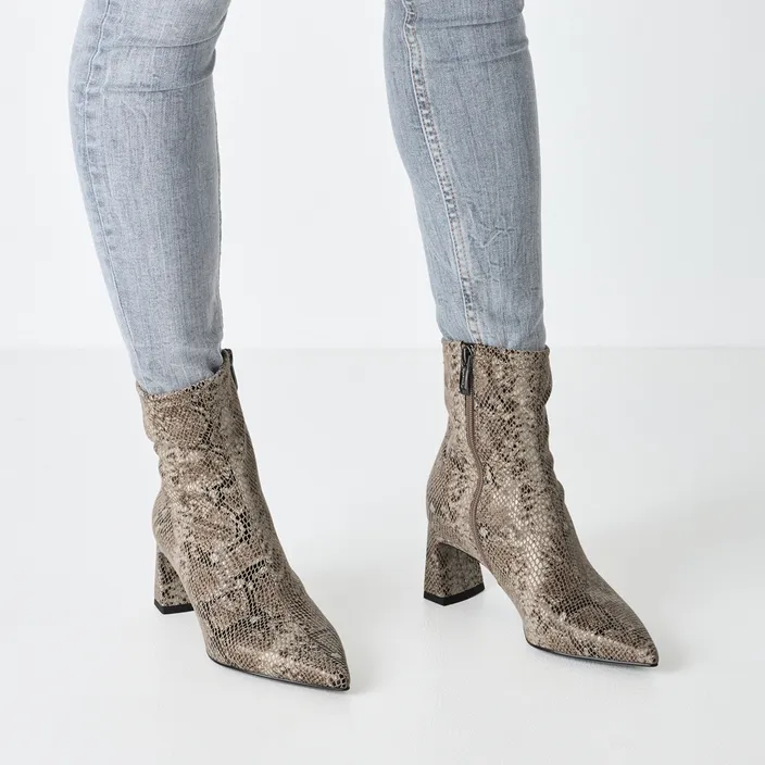 Tamaris Ankle Boots Beige Textile