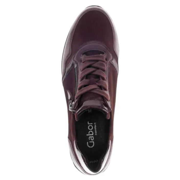 Gabor Comfort Sneakers Red Leather