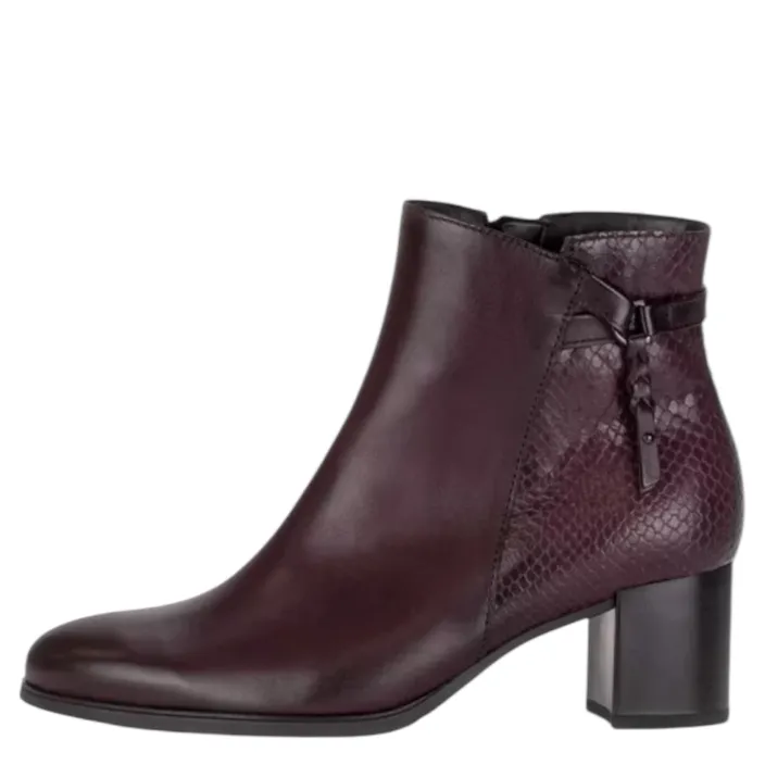 Gabor Comfort Bottines Rouge Cuir