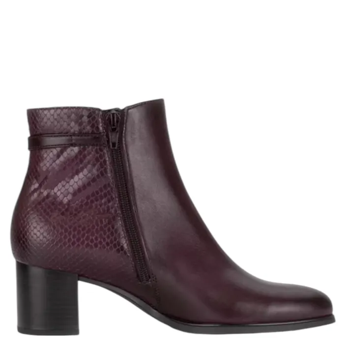 Gabor Comfort Bottines Rouge Cuir