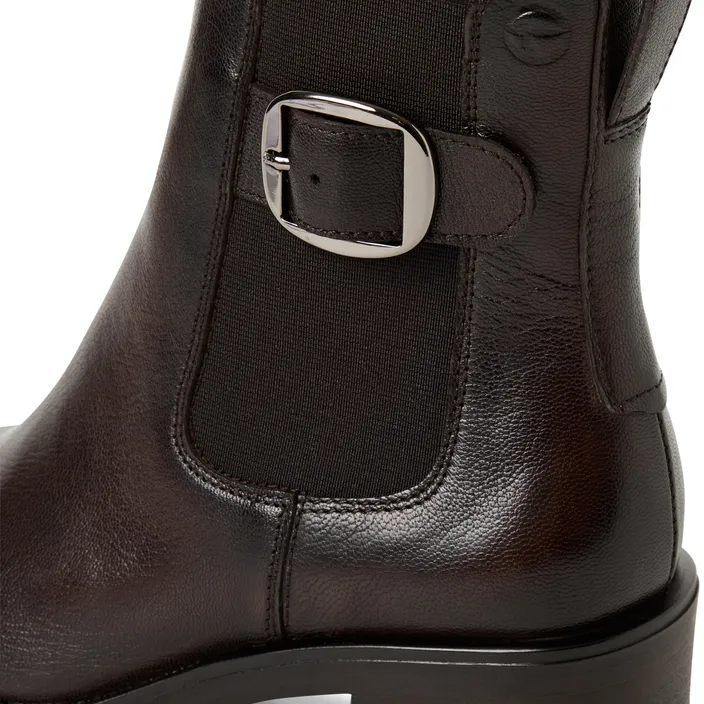 Tamaris Enkellaarsjes Bruin Leer