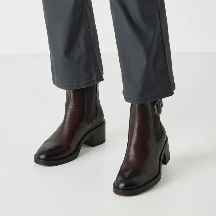 Tamaris Enkellaarsjes Bruin Leer