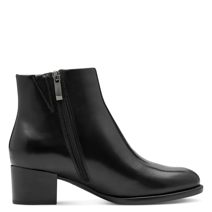 Tamaris Bottines Noir Cuir-Textile