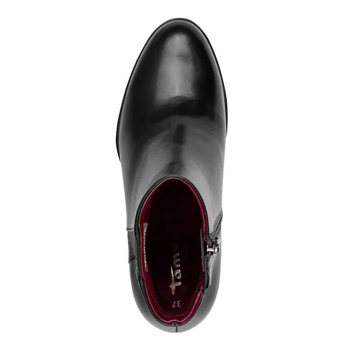 Tamaris Bottines Noir Cuir-Textile