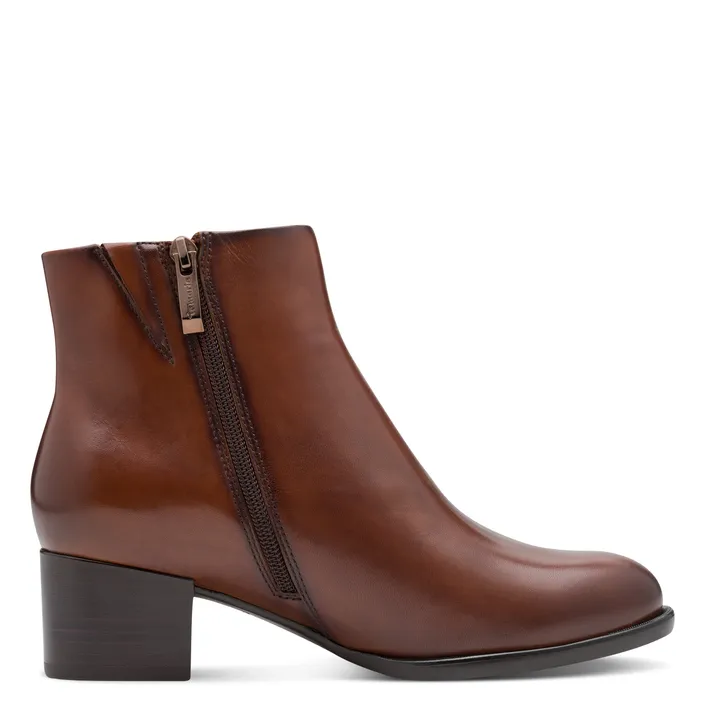Tamaris Bottines Brun Cuir Textile