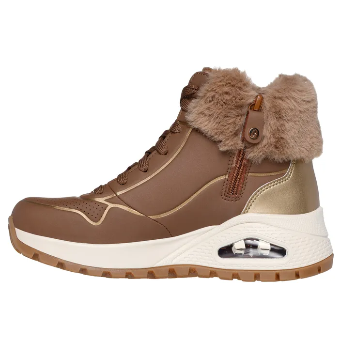Skechers Uno Rugged-Fall Shimmer Bottines Taupe