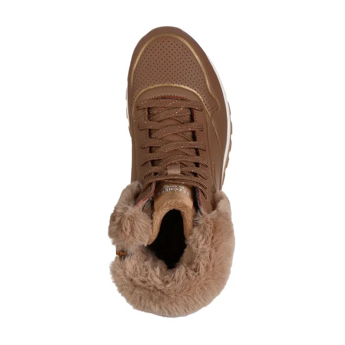 Skechers Uno Rugged-Fall Shimmer Bottines Taupe