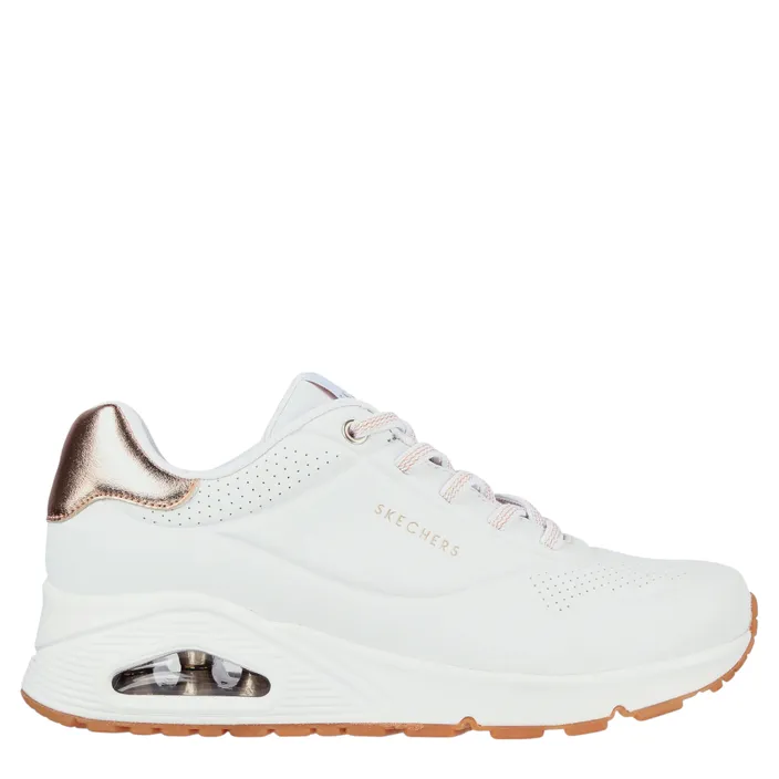 Skechers Uno-Shimmer Away Sneakers Blanc
