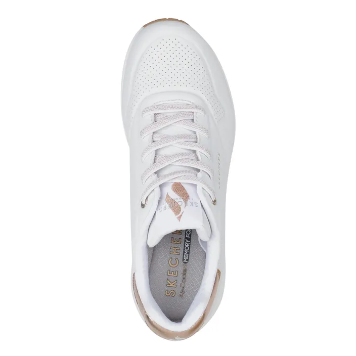 Skechers Uno-Shimmer Away Sneakers Blanc
