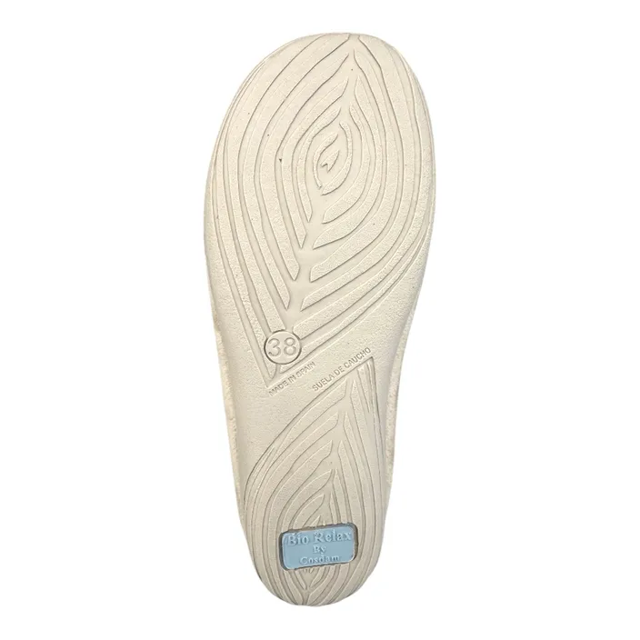 Slippers Mule Beige Textile