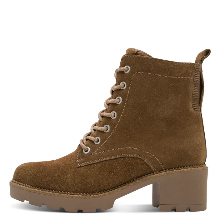 Tamaris Comfort Ankle Boots Beige Leather