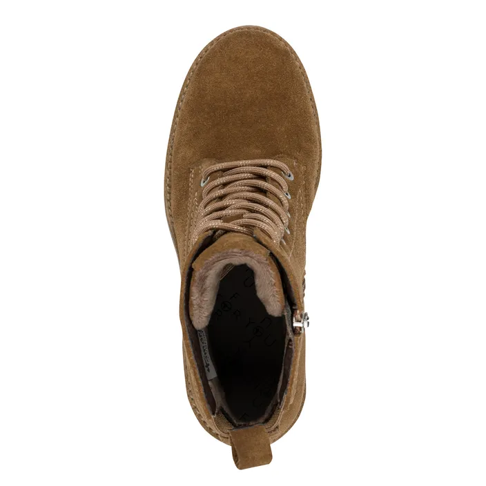Tamaris Comfort Ankle Boots Beige Leather