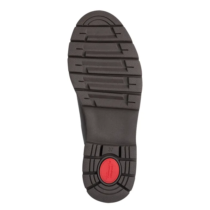 Tamaris Comfort Bottines Brun Cuir-Textile