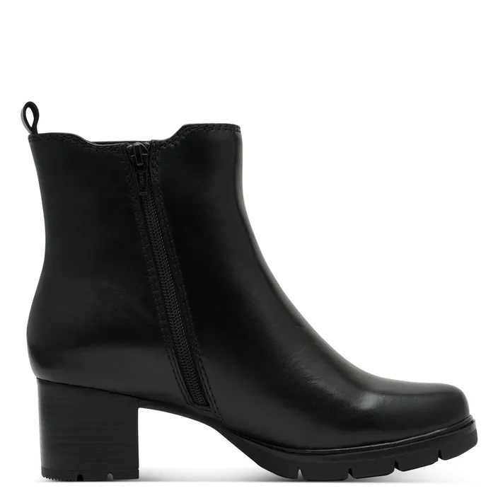 Jana Softline Bottines Cuir Noir