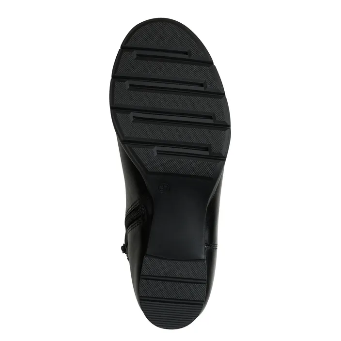 Jana Softline Bottines Cuir Noir