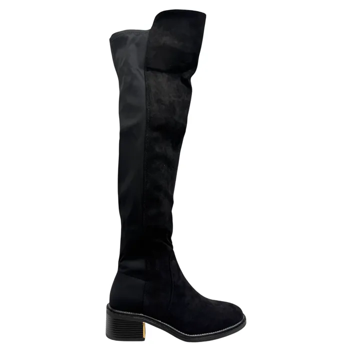 Stiefel Schwarz mit Absatz