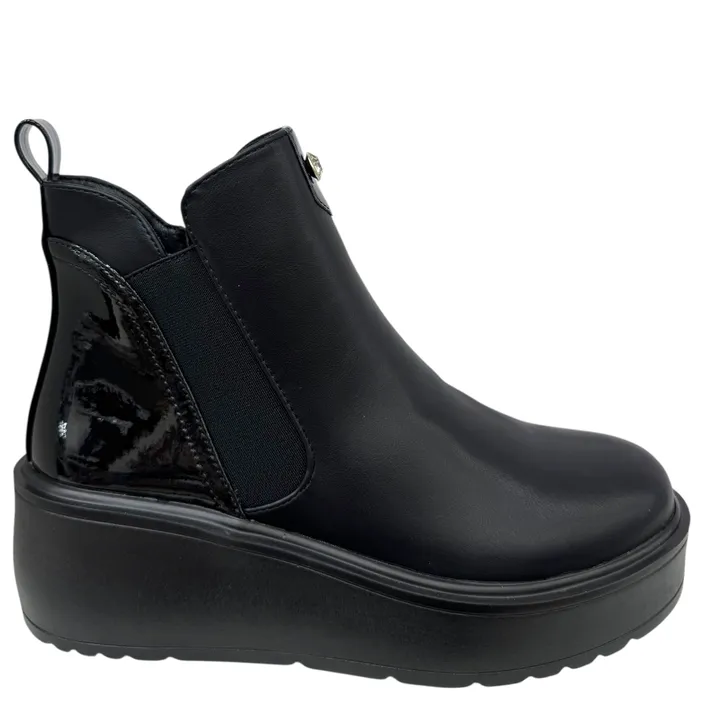 Bottines Noir Compensées
