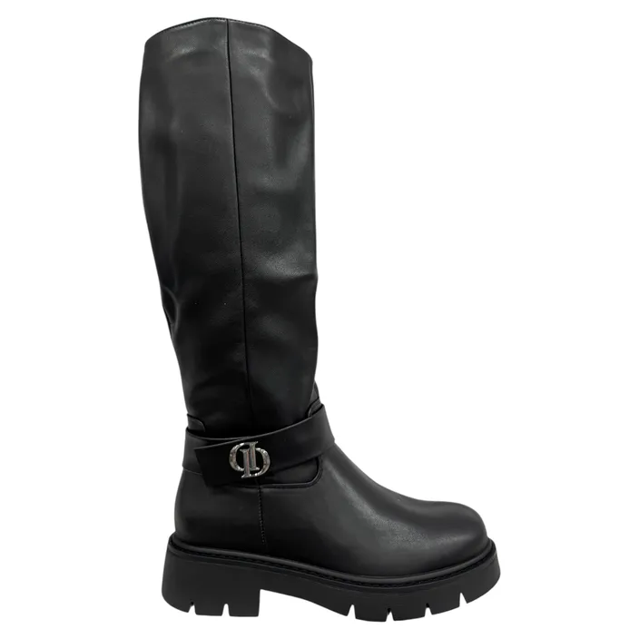 Stiefel Schwarz mit Absatz