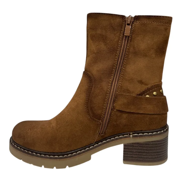 Ankle Boots Camel with Heel