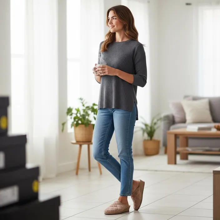 Slippers Mule Pink Textile