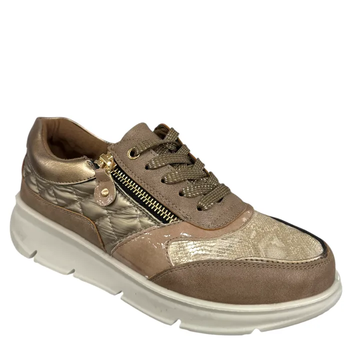 Double Heart Sneakers Beige