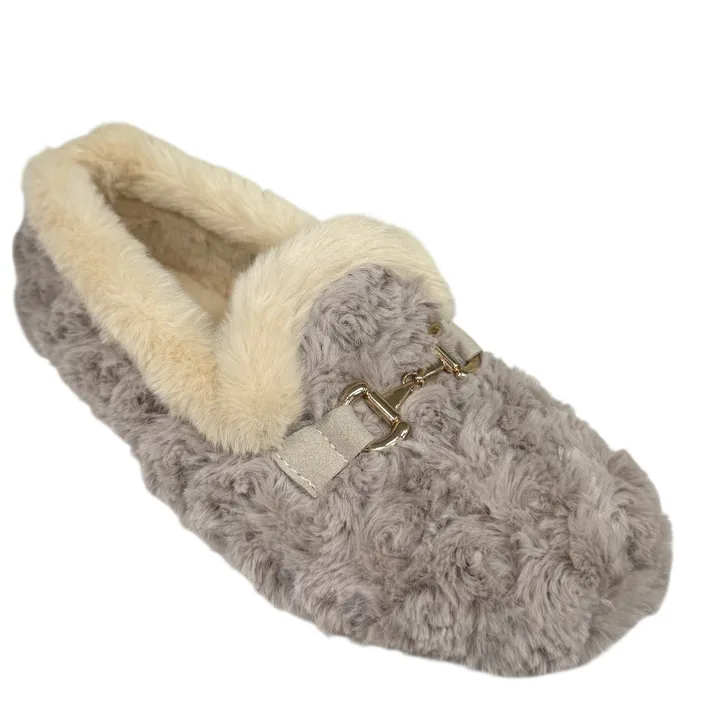 Alberola Pantoufles Taupe Textile