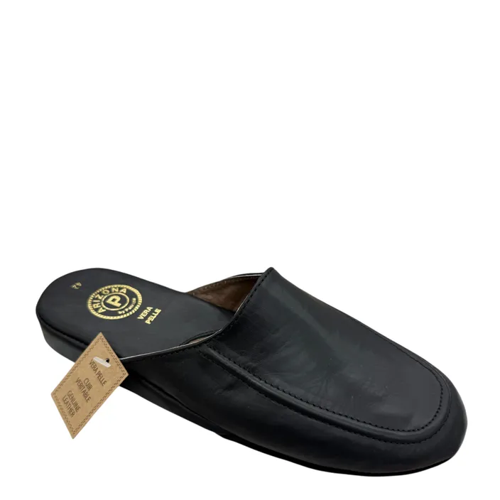 Arizona Pantoffels Mule Zwart Leer