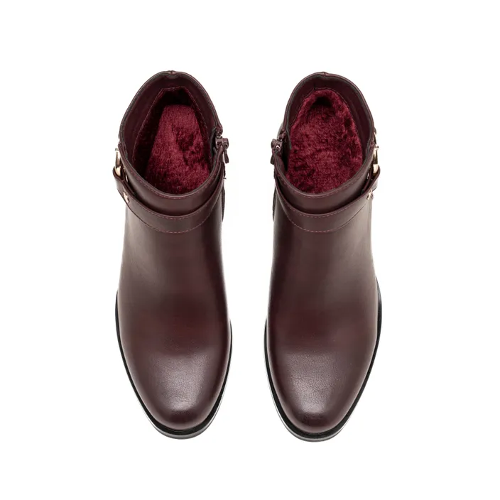 Stiefeletten mit Absatz Rot