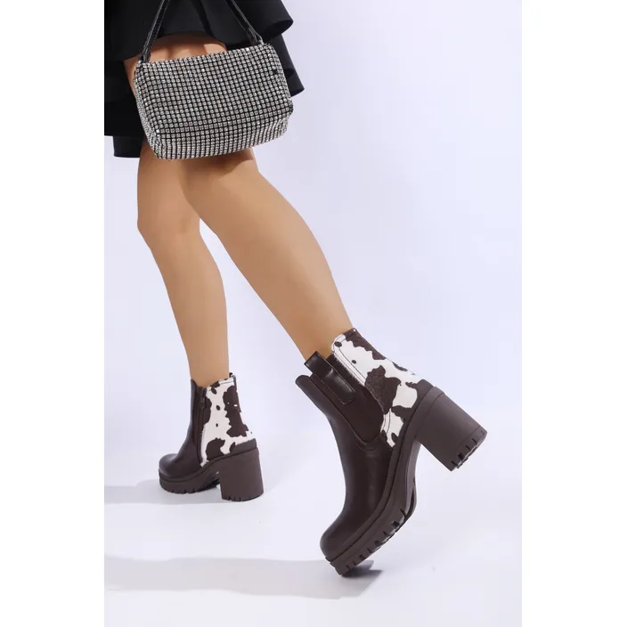 Bottines Chelsea Brun
