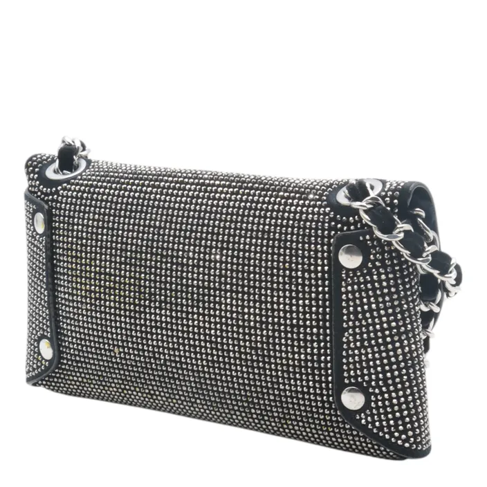 Sac de soirée Gris Strass