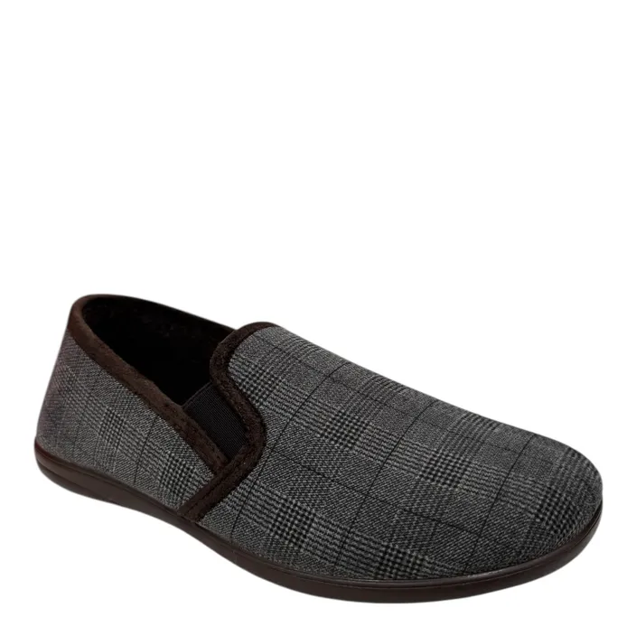 Comfort Plus Pantoufles Brun Textile