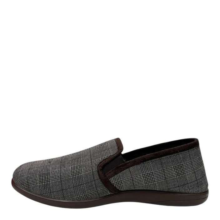 Comfort Plus Pantoufles Brun Textile