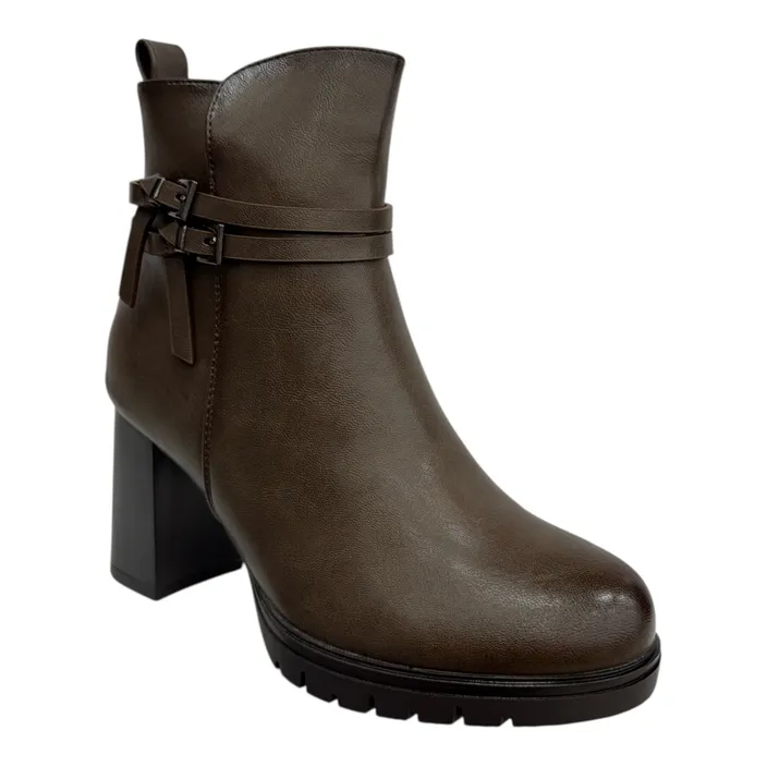 Bottines Brun à Talon