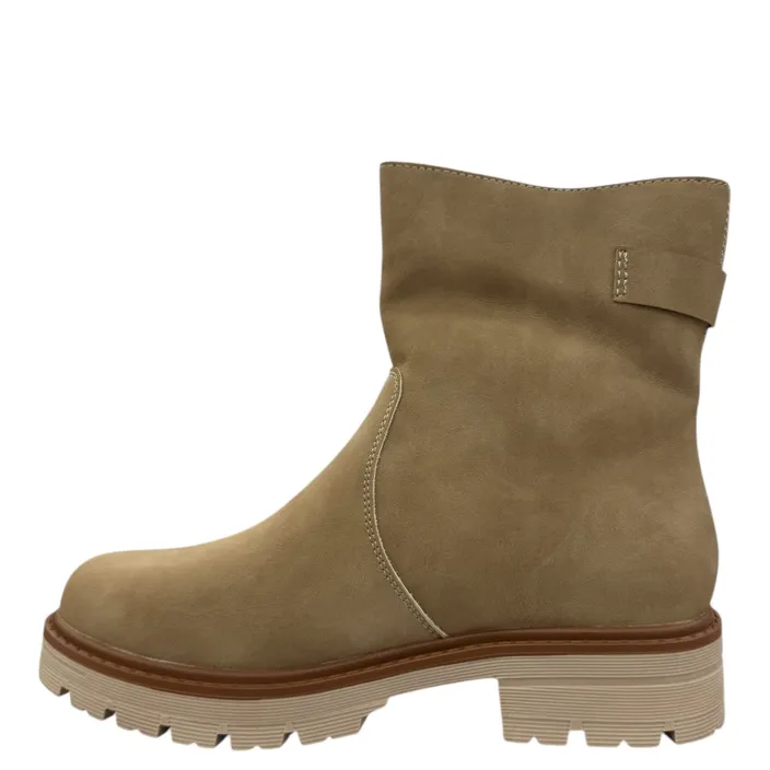 Bottines Taupe Fourrées