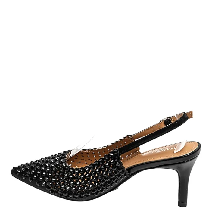 Escarpins Slingback Noir Soirée