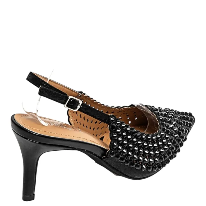 Escarpins Slingback Noir Soirée