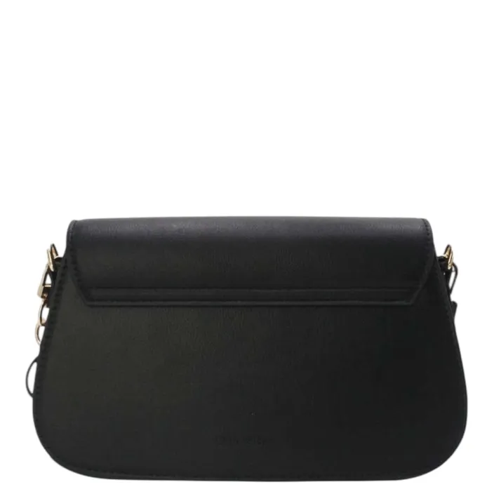 Umhängetasche Schwarz Metallverschluss