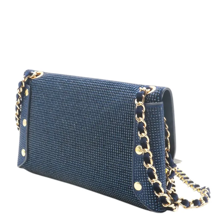 Sac de soirée Bleu Strass