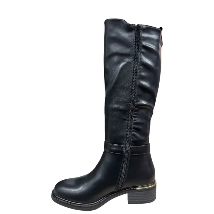 Stiefel Schwarz mit Absatz