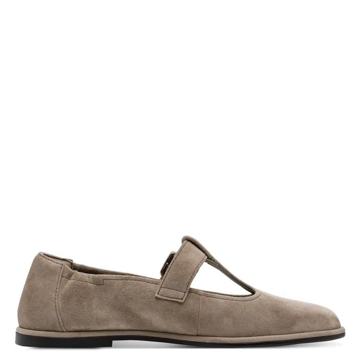 Tamaris Ballerines Taupe Cuir