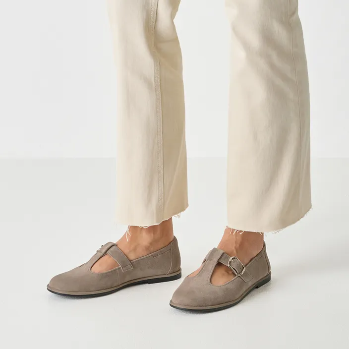 Tamaris Ballerines Taupe Cuir
