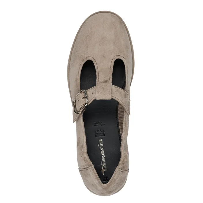 Tamaris Ballerines Taupe Cuir
