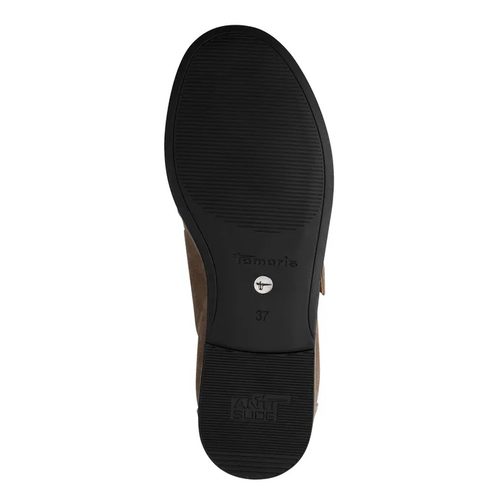 Tamaris Ballerines Taupe Cuir