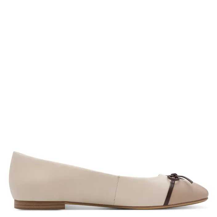 Tamaris Ballerines Ivoire Cuir