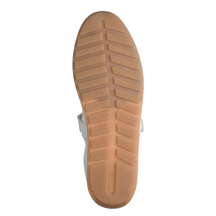 Tamaris Ballerines Blanc Cuir