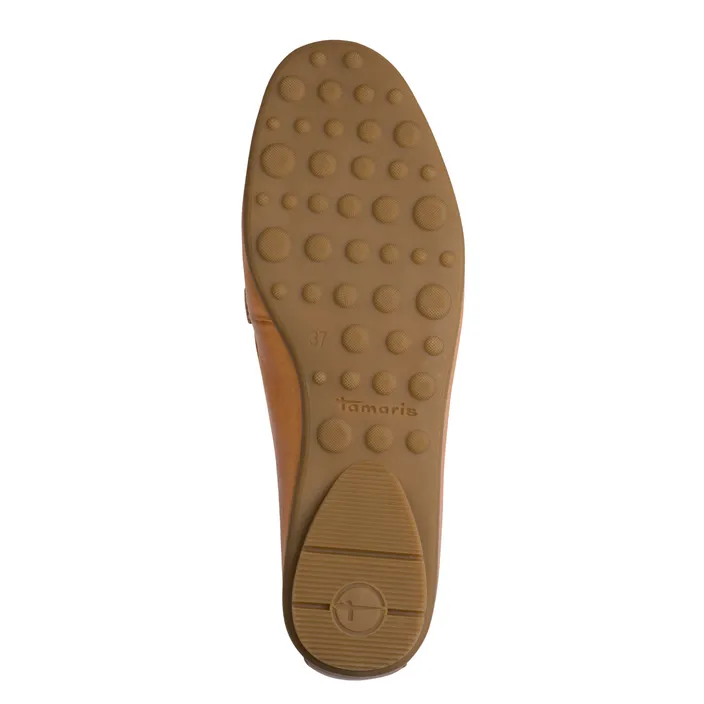 Tamaris Mocassins Cognac Leer