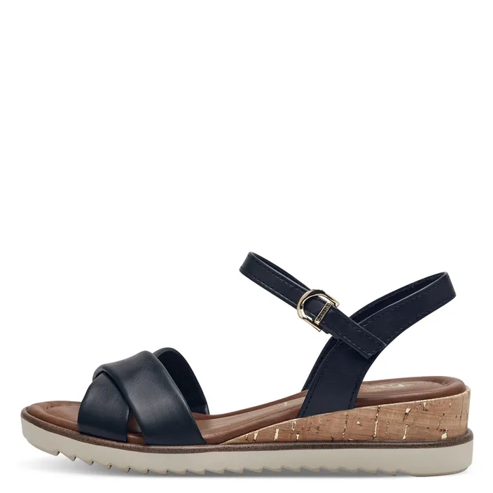 Tamaris Sandalen sleehak Navy