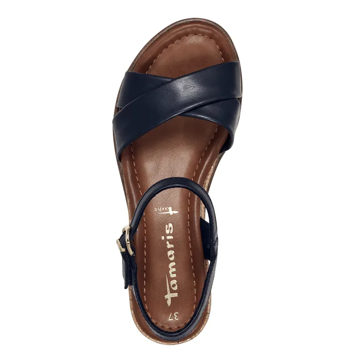 Tamaris Sandalen sleehak Navy