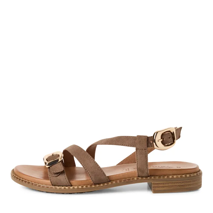 Tamaris Sandales Taupe Cuir